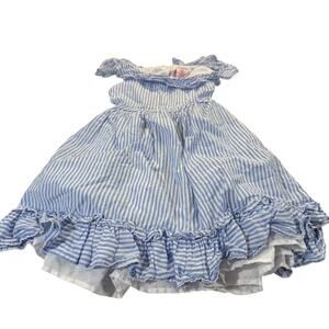 Sigrid Olsen Toddler Girl 5 Open Back Blue Dress